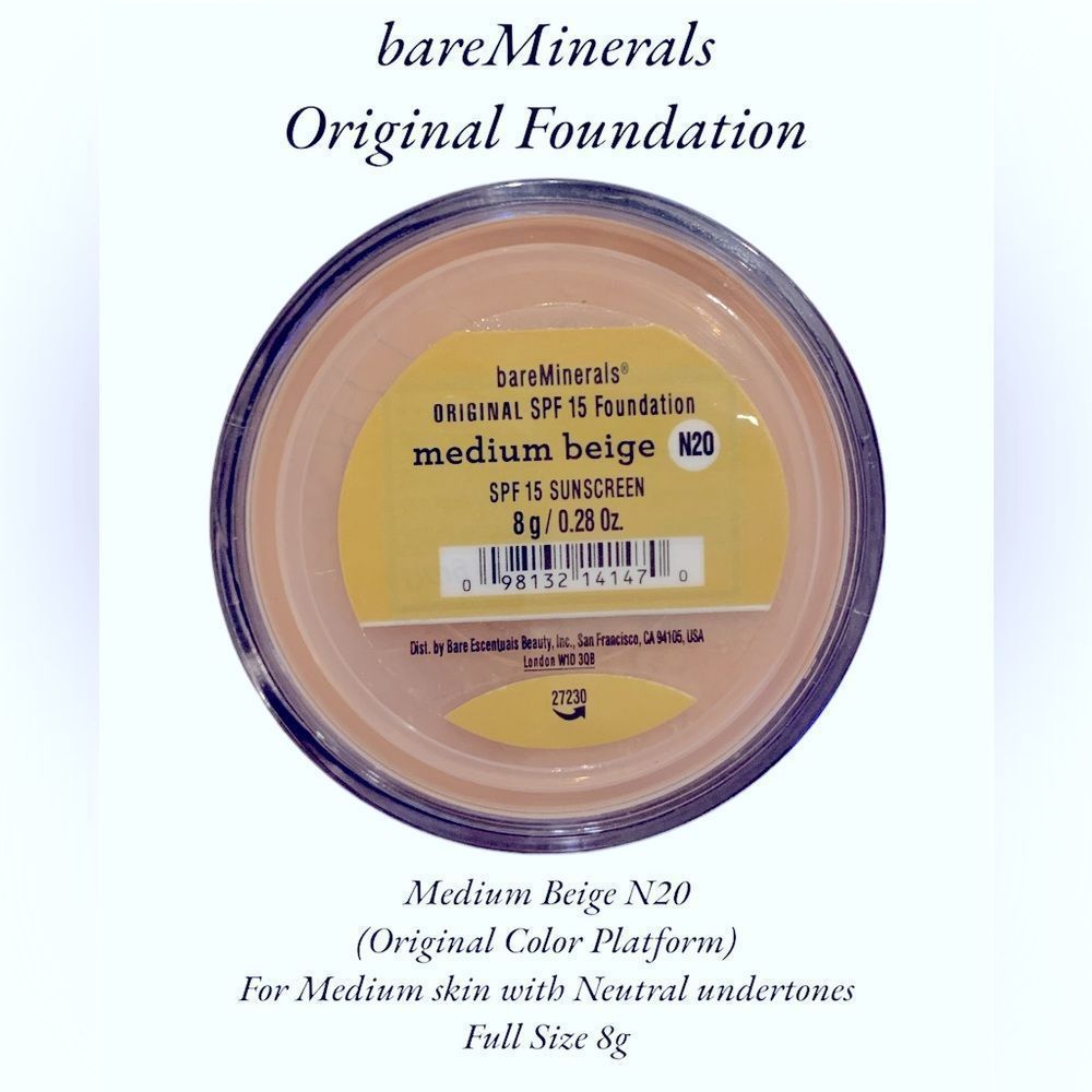 Bare Minerals Original Med Beige Full Size 8g